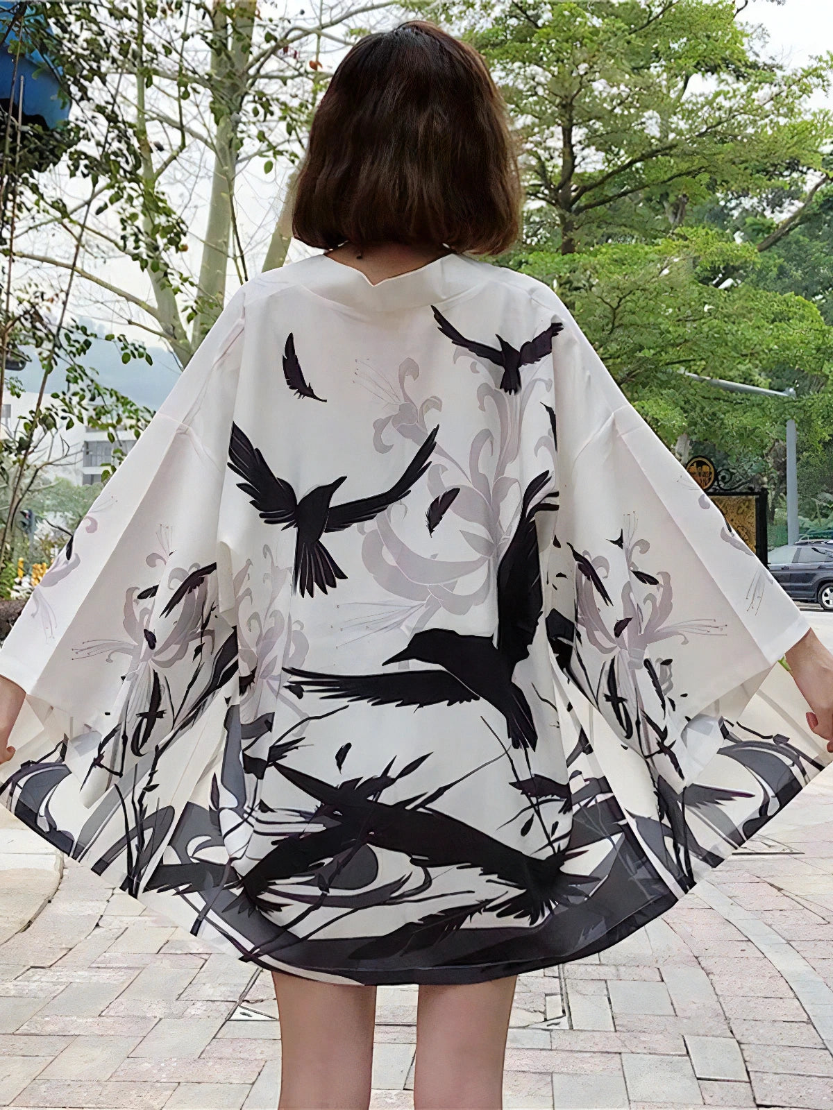 Färgglad kimono